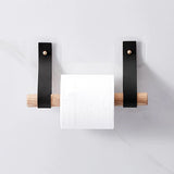Porte-Rouleau-Papier-Toilette-Bois-Lassos-de-Cuir-Design-couleur-Noir-Bois-clair-Presentation-2-lepetitcoindesign.com