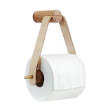 Porte-Rouleau-Papier-Toilette-Design-Serenite-Bois-Cuir-couleur-Beige-Fond-Blanc-lepetitcoindesign.com