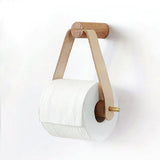 Dérouleur-Papier-Toilette-Design-Serenite-Bois-Cuir-couleur-Beige-Presentation-2-lepetitcoindesign.com