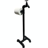 Porte-Rouleau-Papier-Toilette-Industriel-Art-Creation-Design-Metal-couleur-Noir-Fond-blanc-1-lepetitcoindesign.com