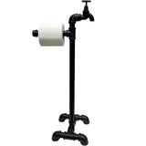 Porte-Rouleau-Papier-Toilette-Industriel-Art-Creation-Design-Metal-couleur-Noir-Fond-blanc-lepetitcoindesign.com