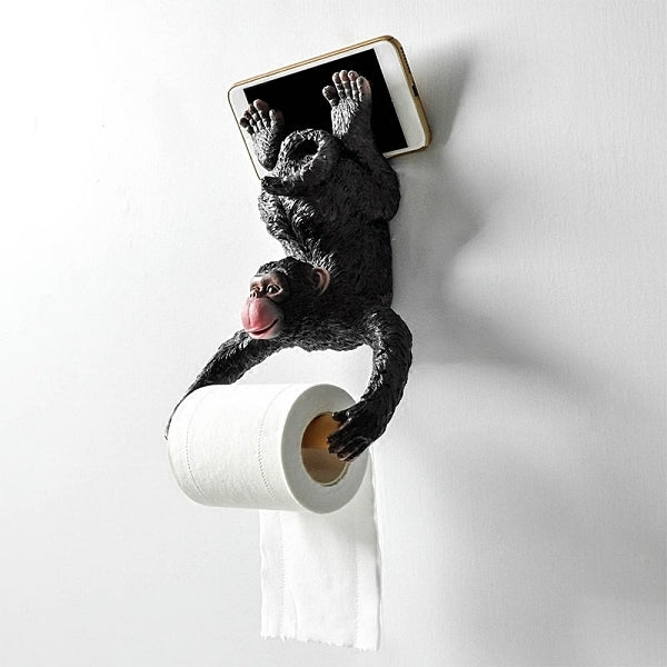 Porte Papier Toilette Original Le Chimpanzé Farceur