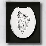 Stickers-Cuvette-WC-Loup-Origami-Noir