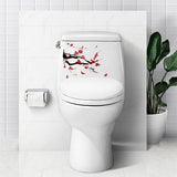 Stickers-Cuvette-WC-Arbre-fleur-rouge-chine