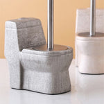 Balai-Brosse-WC-Originale-Céramique-My-Little-Toilet-2-couleurs-Rose-Gris-Présentation-vue-de-près-détail-lepetitcoindesign.com