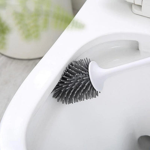 Sellemer Brosse WC Silicone, Balai WC Montage Mural/au Sol, Brosse