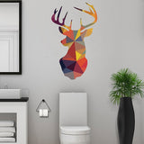Deco-murale-toilette-cerf-multicolore-scandinave