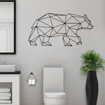 Deco-murale-toilette-ours-geometrique-origami