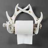 Dérouleur-Papier-Toilette-Design-Bois-de-Cerf-couleur-Blanc-Face-lepetitcoindesign.com