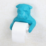 Porte-Rouleau-Papier-Toilette-Design-Bulldog-couleur-bleu-presentation-profil-gauche-lepetitcoindesign.com