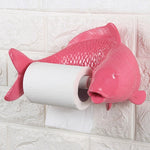 Porte-Rouleau-Papier-Toilette-Design-Poisson-Carpe-Koi-couleur-Rose-Présentation-lepetitcoindesign.com
