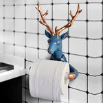 Dérouleur-Papier-Toilette-Design-Cerf-Elegant-couleur-Bleu-Or-Presentation-lepetitcoindesign.com