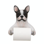 Porte-Rouleau-Papier-Toilette-Original-Chien-Bulldog-couleur-Noir-blanc-Fond-blanc-1-lepetitcoindesign.com