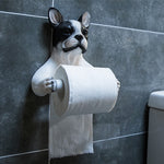 Porte-Rouleau-Papier-Toilette-Original-Chien-Bulldog-couleur-Noir-blanc-Presentation-3-lepetitcoindesign.com