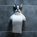 Porte-Rouleau-Papier-Toilette-Original-Chien-Bulldog-couleur-Noir-blanc-Presentation-4-lepetitcoindesign.com