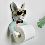 Derouleur-Papier-Toilette-Original-Chien-Cigare-couleur-Gris-Vert-Presentation-lepetitcoindesign.com