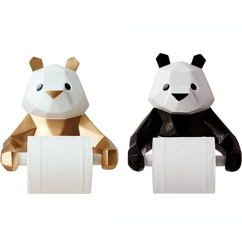 Porte-Papier-Toilette-Original-Panda-origami-résine