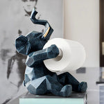 Derouleur-Rouleau-Papier-Toilette-Sur-Pied-Elephant-Origami-Design-couleur-Or-Bleu-Marbre-1-lepetitcoindesign.com