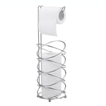 Porte-Rouleaux-Papier-Toilette-Sur-Pied-Ondulation-Design-Metal-couleur-Argent-Fond-blanc-lepetitcoindesign.com